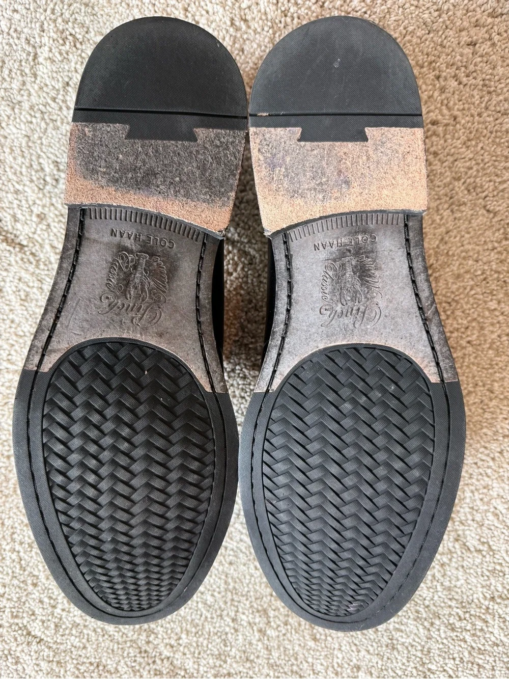 Pinch Maine Classic Black Leather Penny Loafers - Men's